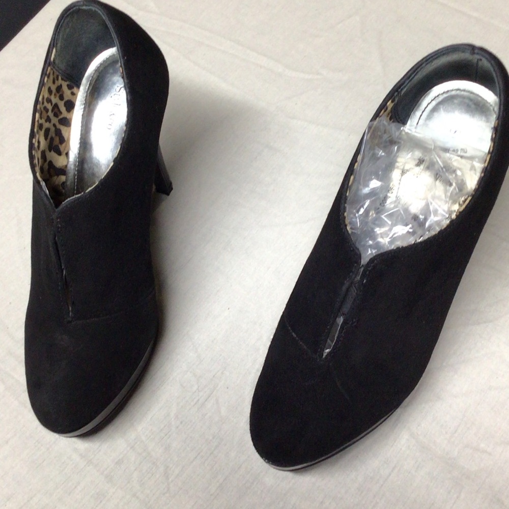 Style & Co. Elegant Black Suede Heeled Boots